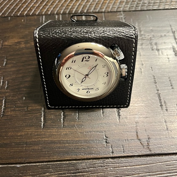 Montblanc travel alarm clockSerial number M29419 AL153315